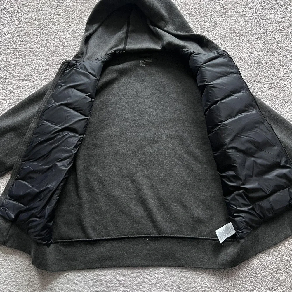 Polo Ralph Lauren Performance Puffer Jacket Mens L Black Hooded Down Hybrid